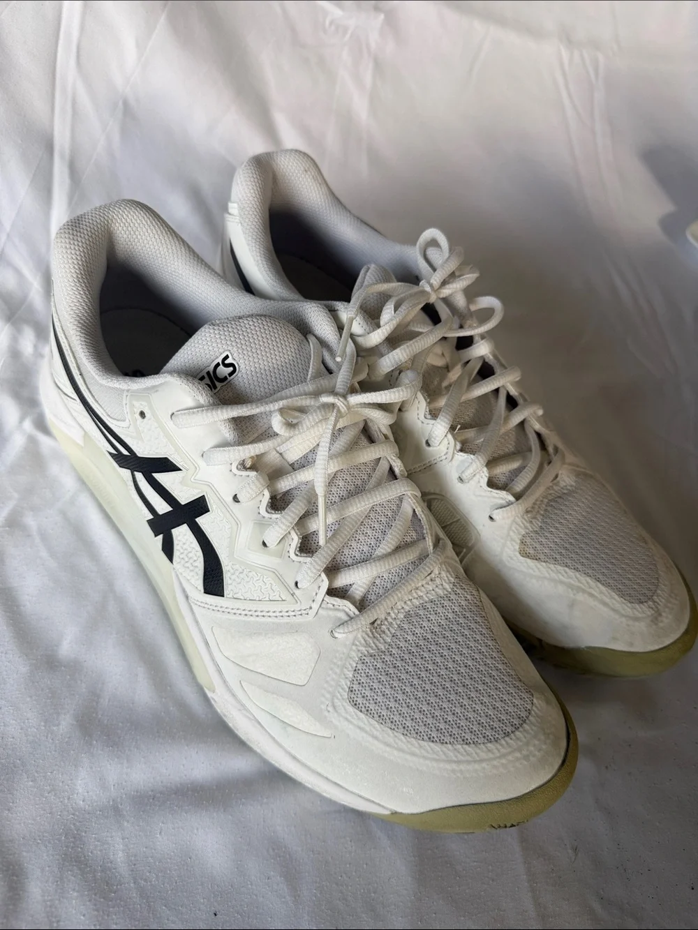 ASICS White Men's Athletic Pickleball Sneakers Mens 11.5